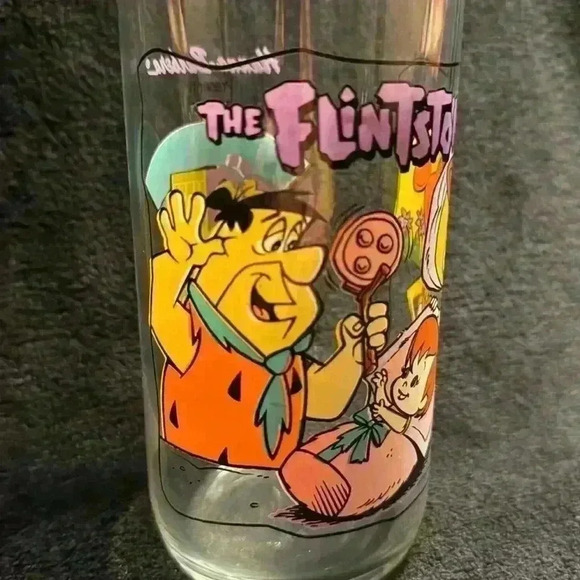 The Flintstones Vintage Drinking Glass “The Blessed Event” - Picture 2 of 5